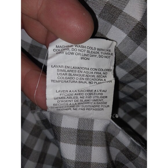 Wrangler Outdoor Men's 4X Regular Fit Short Sleeve Tan Check Button Up - Picture 8 of 8